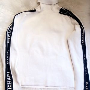 White turtleneck Michael Kors sweater